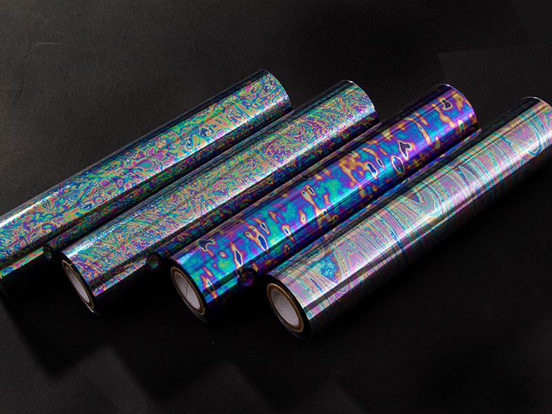 Foil de mancha de aceite metálico