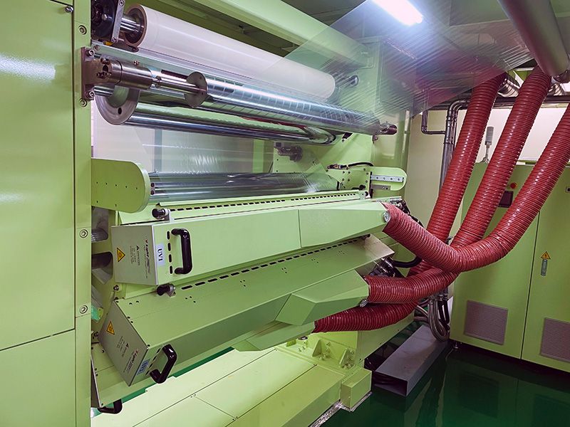 Other than regular drying oven, we also adopt UV curing process to make the products.